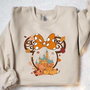 Fall Minnie Ear shirt, Fall Minnie Ear Hoodie, Disney Fall Family Couple sweatshirt, Halloween Ear Shirt, Fall Party shirt, Minnie Autum Tee