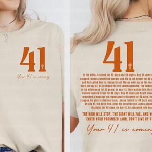 Your 41 is Coming Sweatshirt: Women&#39;s Christian Faith Pullover