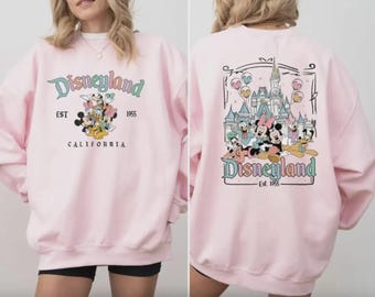 Disneyland Est. 1955 Sweatshirt, Disneyland Sweatshirt, Disneyland California Sweatshirt, Mickey And Friends Sweatshirt, Disney Trip Sweater