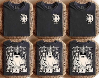Vintage Disneyland Halloween Shirt: Mickey Ghost, Comfort Colors Tee