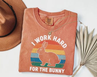 Comfort Colors Bunny Mom Shirt, Comfy Bunny Crewneck, Retro Rabbit Graphic Pet Owner Top, Cute Bunny Outfit, Sarcastic Apparel