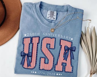 America 250th Anniversary Tank Top, 1776 2026 Patriotic Shirt, USA Semiquincentennial Tee, Fourth of July Tank, Red White Blue Tee