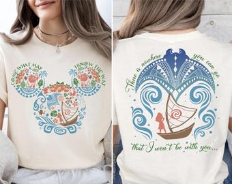 Disney Moana Shirt, Come What May I Know The Way Tee, Disney Adventure Sweater, WDW Trip Sweatshirt, Mickey Mouse Ears Moana T-Shirt