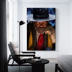 Hateful Eight Leinwandkunst – Filmposter –quellings Wandkunst –quelltes Filmwerk – Filmreife Wanddekoration