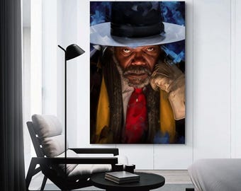 Hateful Eight Leinwanddruck:Samuel L. Jackson Film Plakat