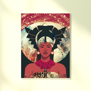 Celestial Priestess | Divine Feminine Printable | Planet Aligned Goddess Digital Art