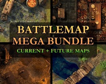 Battlemap Bundle: DnD and TTRPG Map Collection for VTT and Print