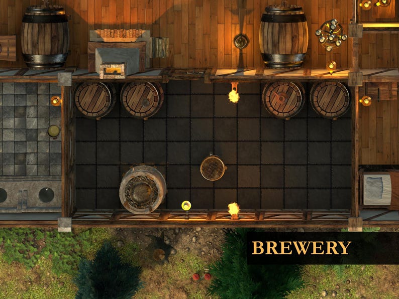Dnd Maps: Tavern | Battlemap for VTT & Print - Etsy