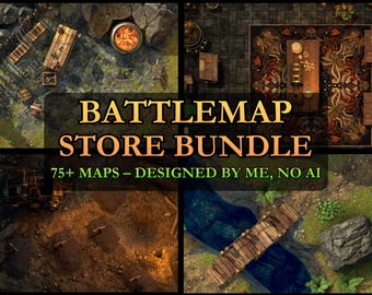 Battlemap Bundle: DnD and TTRPG Map Collection for VTT and Print