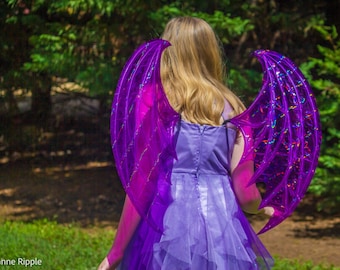 Ala de Hada Lunar - accesorio de fantasía para disfraz, cosplay, Halloween, mágico, cuento de hadas, dragón, duende, mariposa