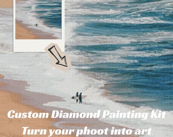 Custom Diamond Painting Kit from Your Photo – Personalized Full Drill Diamond Art – Turn Photo Into Painting – Unique Gift for Loved Ones