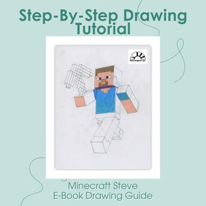 Minecraft Steve Drawing Course | Intermediate Step-by-Step Art Lesson PDF + Digital Access | Free Drawing Tools