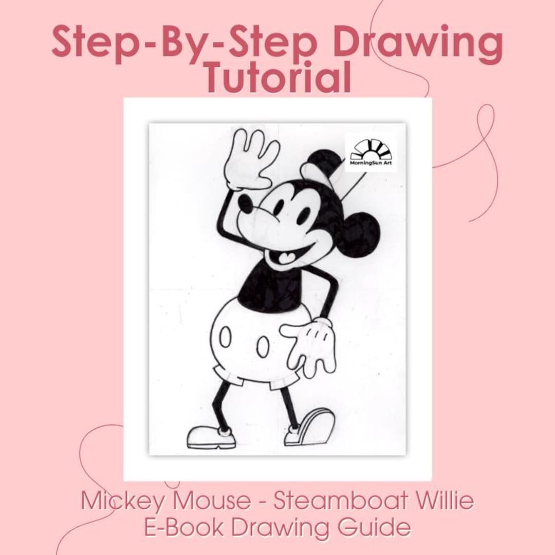 蒸気船ウィリー ミッキーマウスの描き方 PDF | 子供と初心者向けの簡単