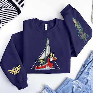 Legend of Zelda Embroidered Sweatshirt: Breath of the Wild, Nintendo Gamer