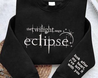 Twilight Inspired Embroidered Sweatshirt and Hoodie, Twilight Saga Eclipse Crewneck, Bookish Shirt, Gift for Her