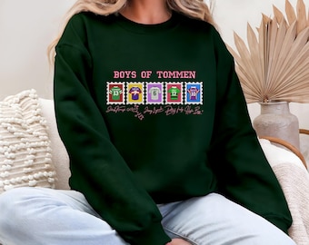 Boys of Tommen Embroidered Sweatshirt – Johnny Kavanagh Binding 13 Merch – Tommen College Bookish Crewneck for Readers