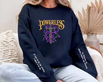 Powerless Series Embroidered Sweatshirt: Lauren Roberts Bookish Hoodie