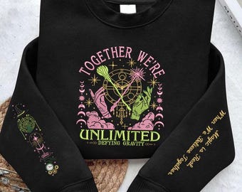 Wicked Movie Sweatshirt: Defy Gravity Broomstick - Wizard Fan Merch