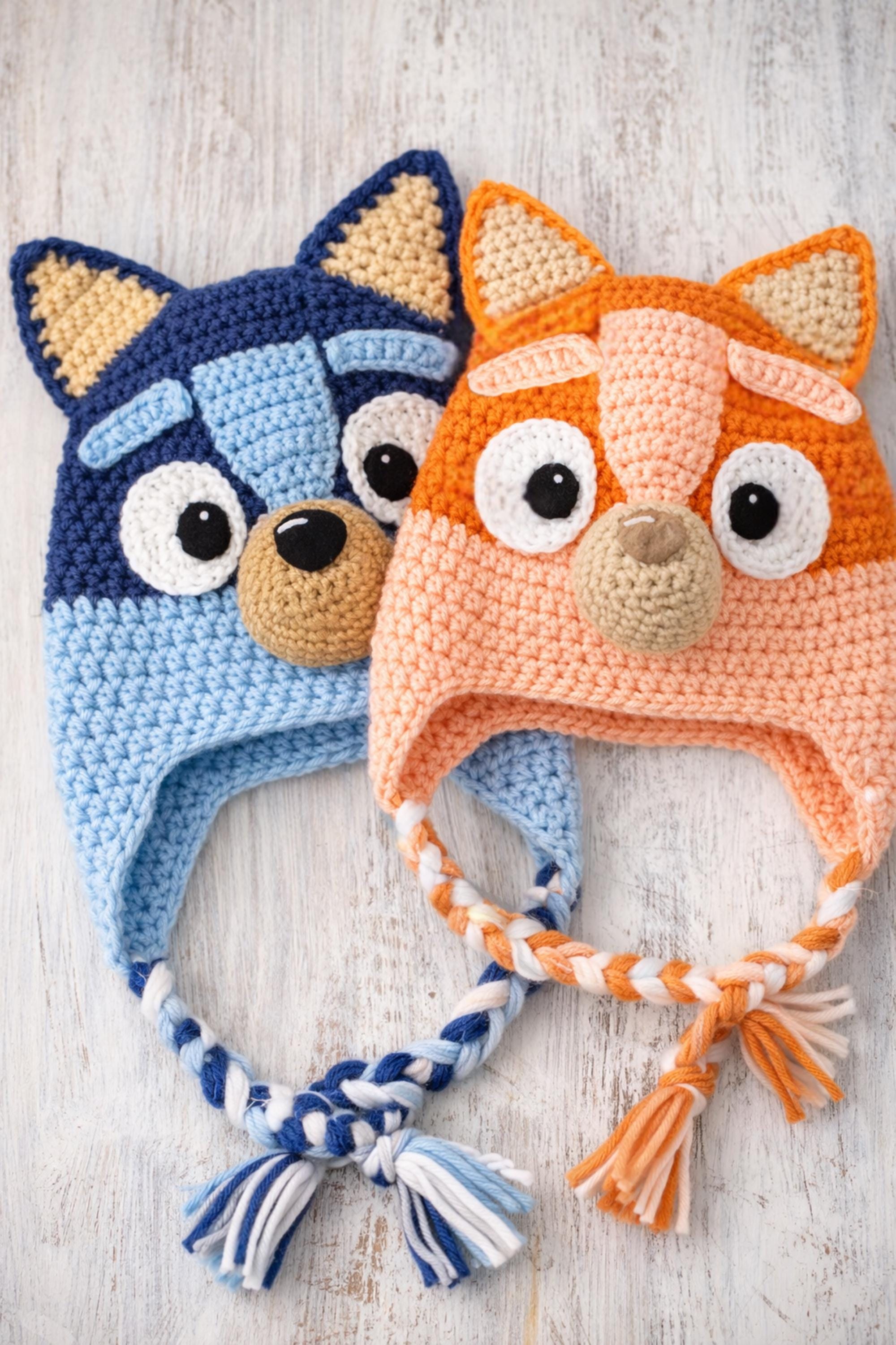 39 Dog Hat Crochet Patterns to Make for Photos, Gifts, and Festive Dress-Up 6 Crochet Heeler Dog Hat