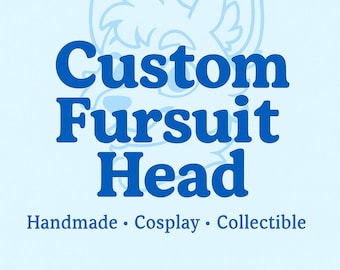Custom Fursuit Head Commission – Kemono / Toony Style Cosplay Mask, Partial or Full Furry Suit
