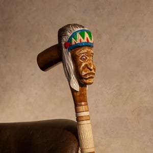 Shaman Walking Cane, Fancy Cane, Carved Wooden Cane, Handmade Cane, Walking Stick, Stylish Cane, Cane for Men, Authentic Cane, Wooden Gift