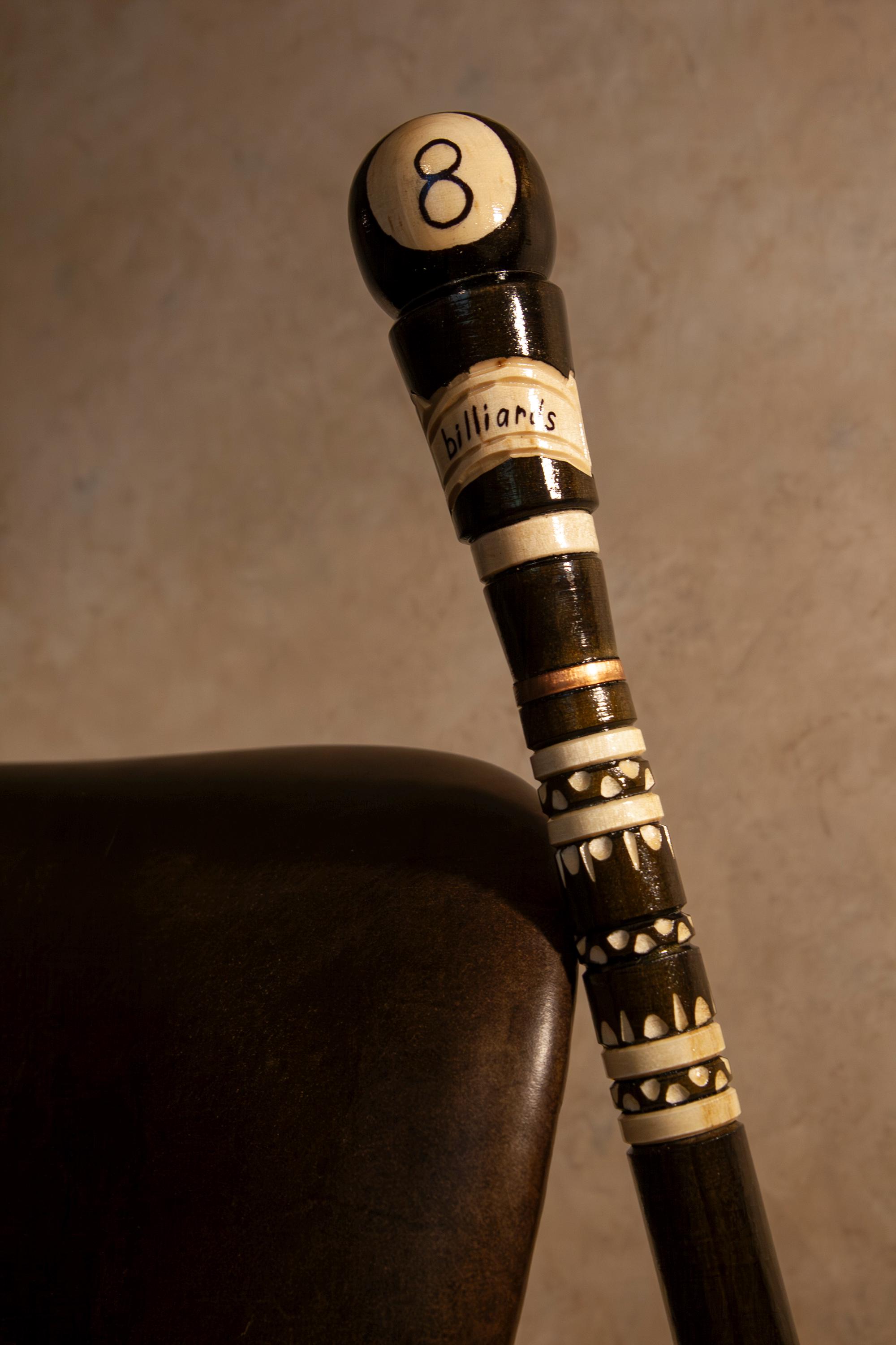 Pool Cane, Handmade Wooden Cane, Walking Stick, Fancy Cane, Unique Cane ...