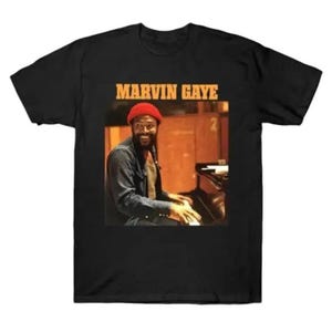 Marvin Gaye Graphic T-shirt, Vintage Graphic Tshirt, Marvin Gaye Music Lover, Unisex Shirt, Menswear Top Streetwear Round Neck Underwear