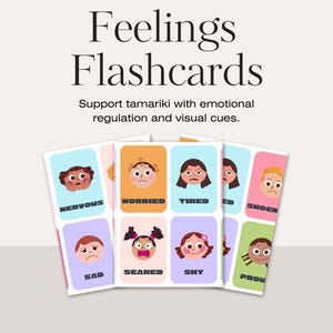Schede didattiche su sentimenti ed emozioni per bambini - 16 volti di emozioni stampabili / Apprendimento socio-emotivo / Risorsa per il tempo libero per la scuola materna e l'infanzia