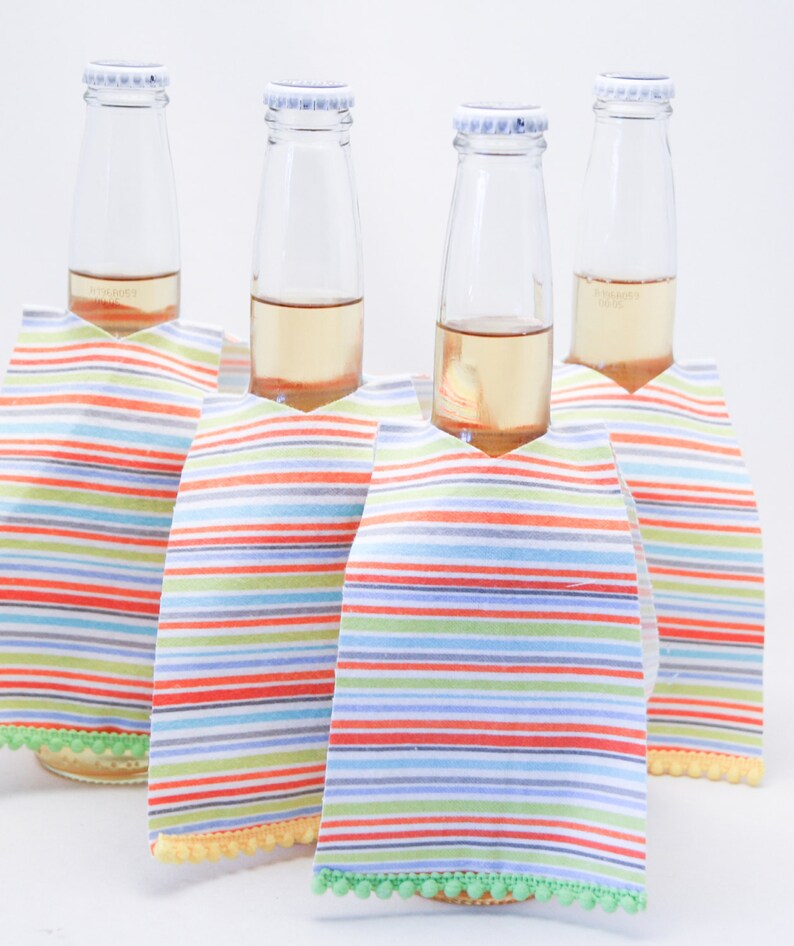 bright Party Pack Beer Cozies Set of twenty five fiesta wedding favors Beer Bar Accessory Mexican Serape Beer Huggers Wedding Favors