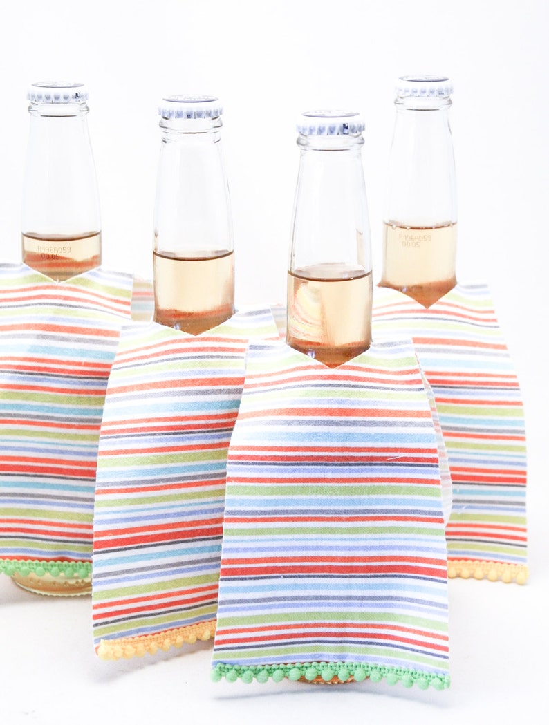 bright Party Pack Beer Cozies Set of twenty five fiesta wedding favors Beer Bar Accessory Mexican Serape Beer Huggers Wedding Favors