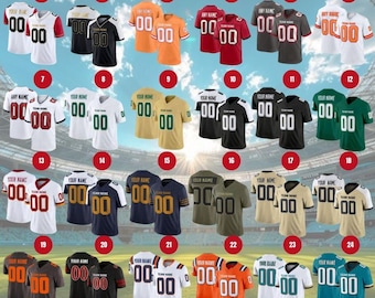 Stitched Jersey Custom Football Jersey Personalized Embroidered Name Number Team Game Training Shirt Fan Gift for Men Women Youth Uniform