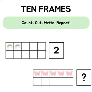 Preschool Math - Ten Frames Activities
