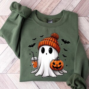 Halloween Ghost Shirt, Cute Ghost Shirt, Women Halloween Shirt, Cute Fall Shirt, Spooky Season Shirt, Gift For Halloween, Spooky Season,t137