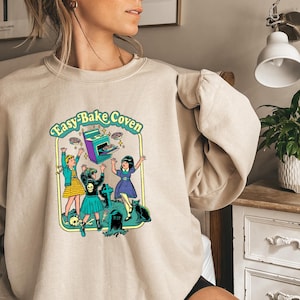 Easy Bake Coven Halloween, Halloween shirt, , Retro Vintage Halloween 90s, Halloween Sweatshirt, Halloween town Hoodie, Spooky Season tee 17