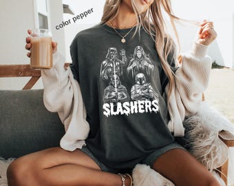 Comfort Colors® Slashers Star Wars Shirt, Star Wars Shirt, Darth Vader Shirt, Galaxy's Edge Shirt, Retro Star Wars Shirt, Star Wars tee a177