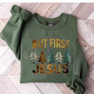 Christian shirt, Christian Hoodie, Bible Jesus Lover Gift, Faith Sweatshirt, Jesus Shirt, Christian Men gift, Christian Women gift, t518 zdjęcie 3