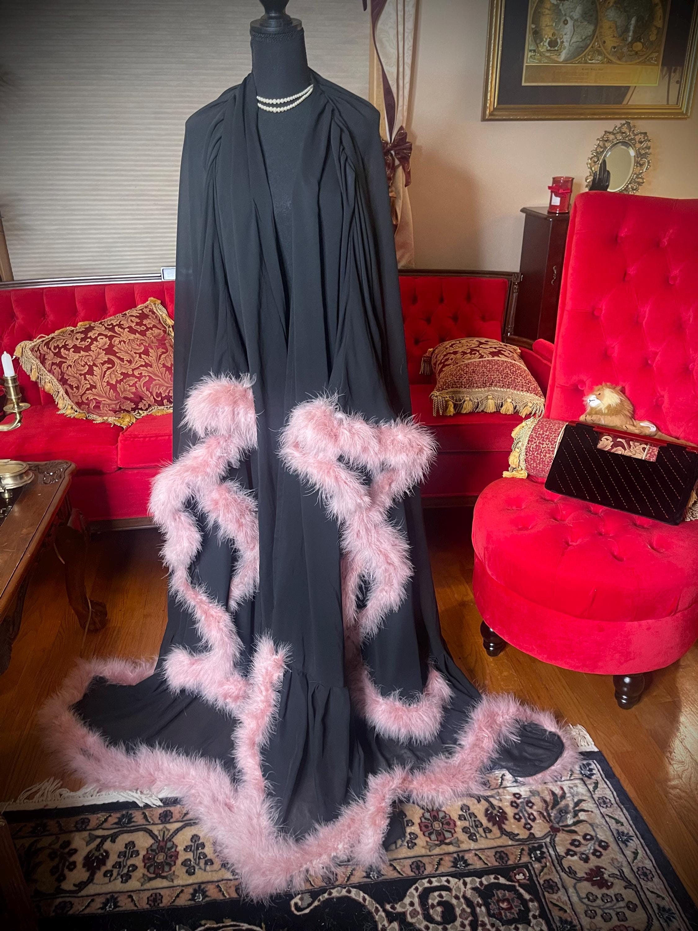 Most Glamorous Old Hollywood Style Dressing Robe Gown Burlesque Style ...