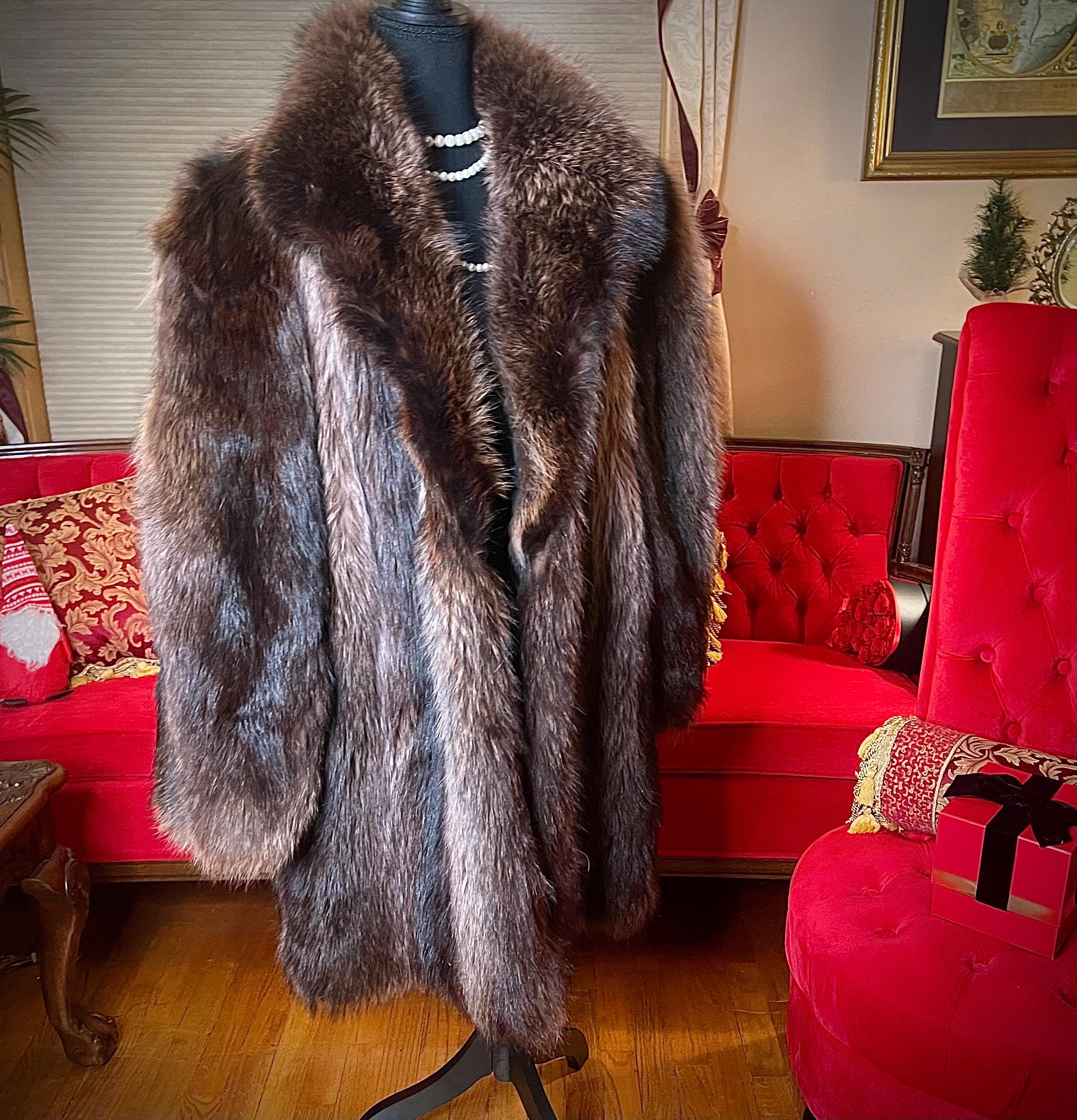 Fur Swing Coat Etsy