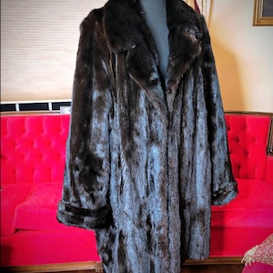Plus Size Women’s Dark Brown Mink Fur Medium 14 16