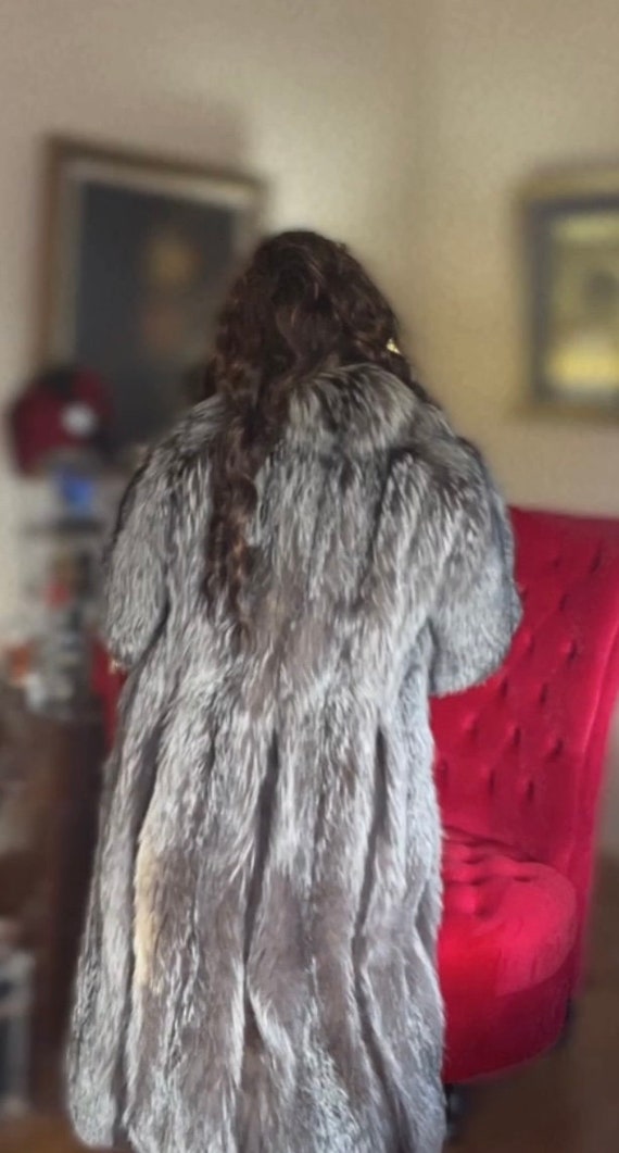 Pierre Balmain Designer Genuine Silver Fox Fur Full Length - Etsy
