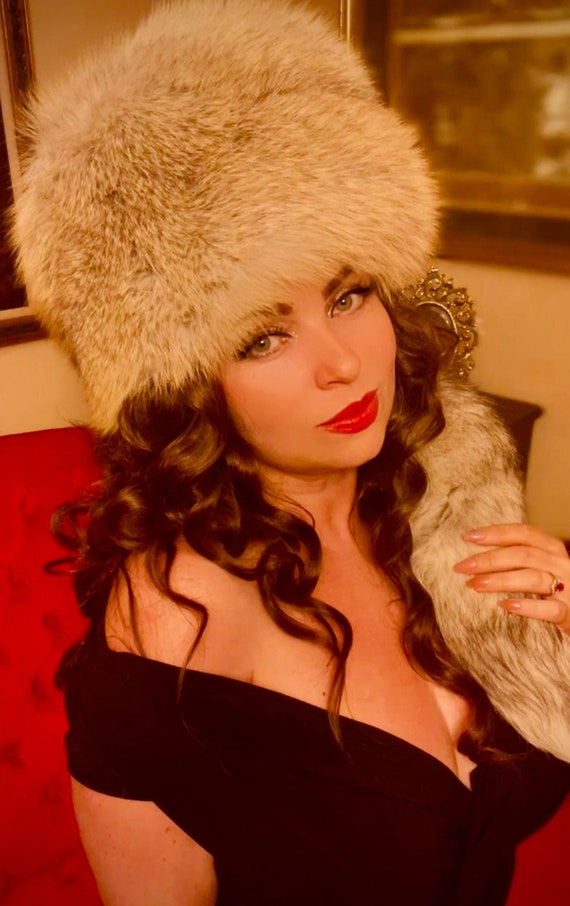 Tall cheap fur hat
