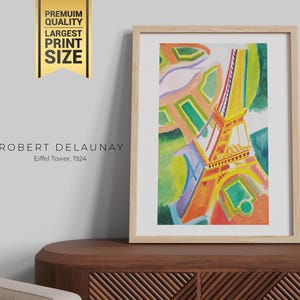Robert Delaunay Eiffelturm Malerei druckbare, Paris Wandkunst, buntes dekoratives Poster, digitaler Download für Wohnkultur