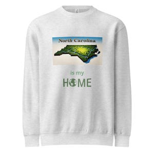Unisex premium crew neck sweatshirt - North Carolina
