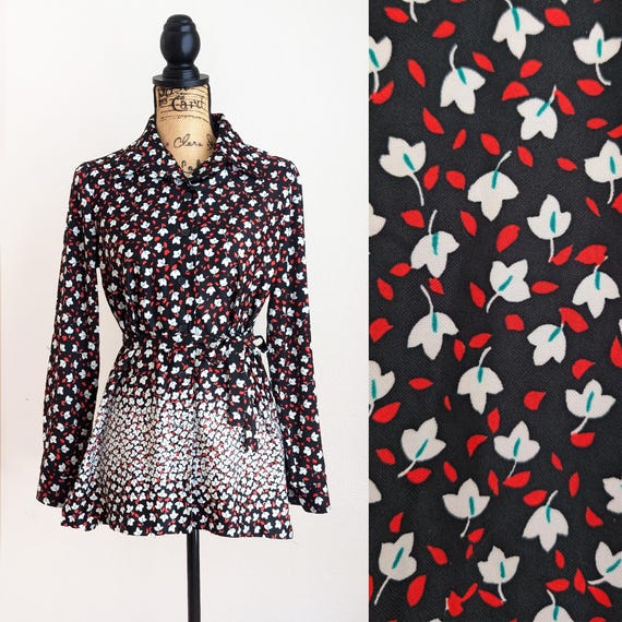 black floral tunic