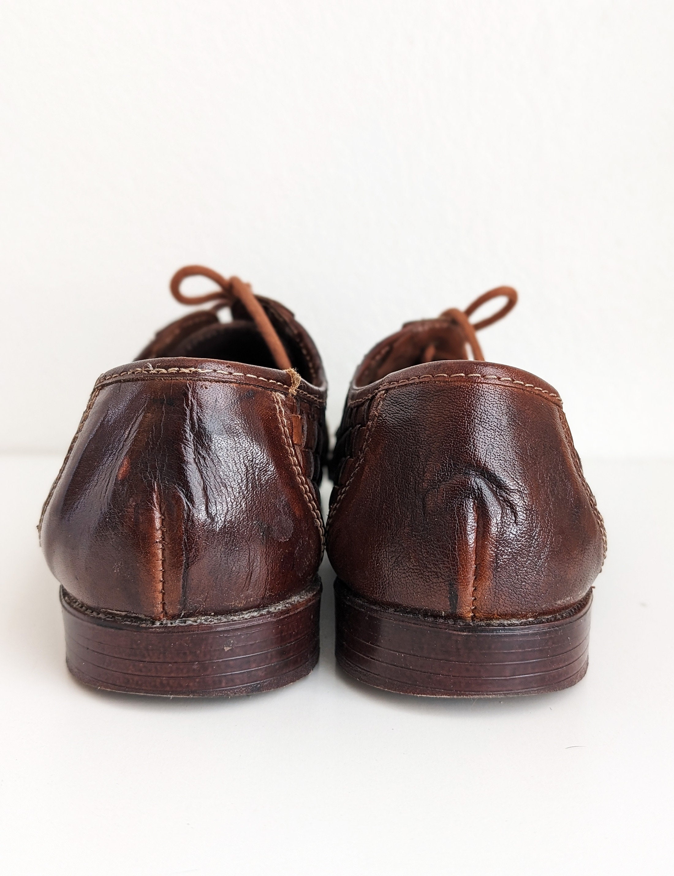 靴 vintage made in italy Derby shoes Vero Cuoio 