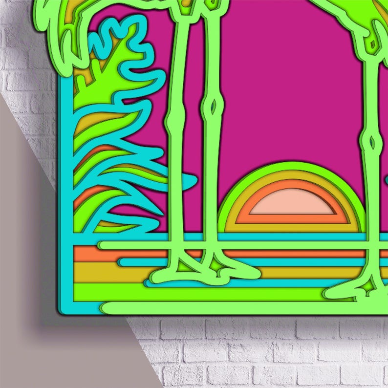 Flamingo SVG, 3D Layered Design, Cdr Ai Eps Dwg Dxf Files for Laser ...