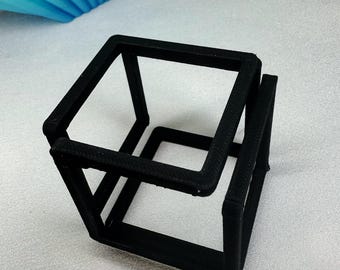 3D Printed Infinity Cube – Minimalist Geometric Modern Decor