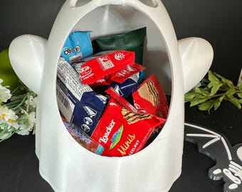 3D Printed Halloween Ghost Candy Bowl – Spooky Trick or Treat Decor