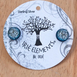 Sterling Silver sparkle verre boucles d'oreille, image 3