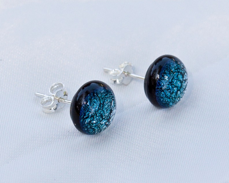 Sterling Silver sparkle verre boucles d'oreille, image 5